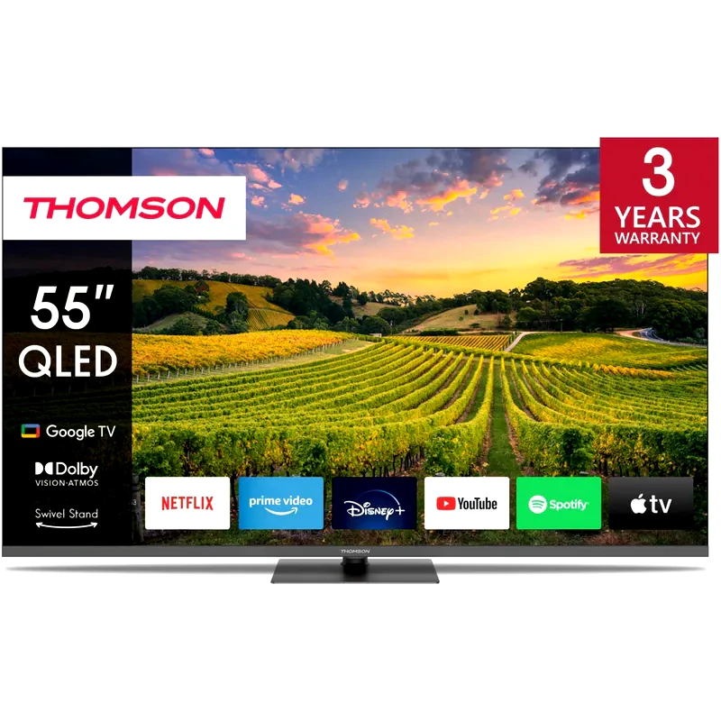 THOMSON Thomson QLED 55 4K Google TV Τηλεόραση 55QG5C14