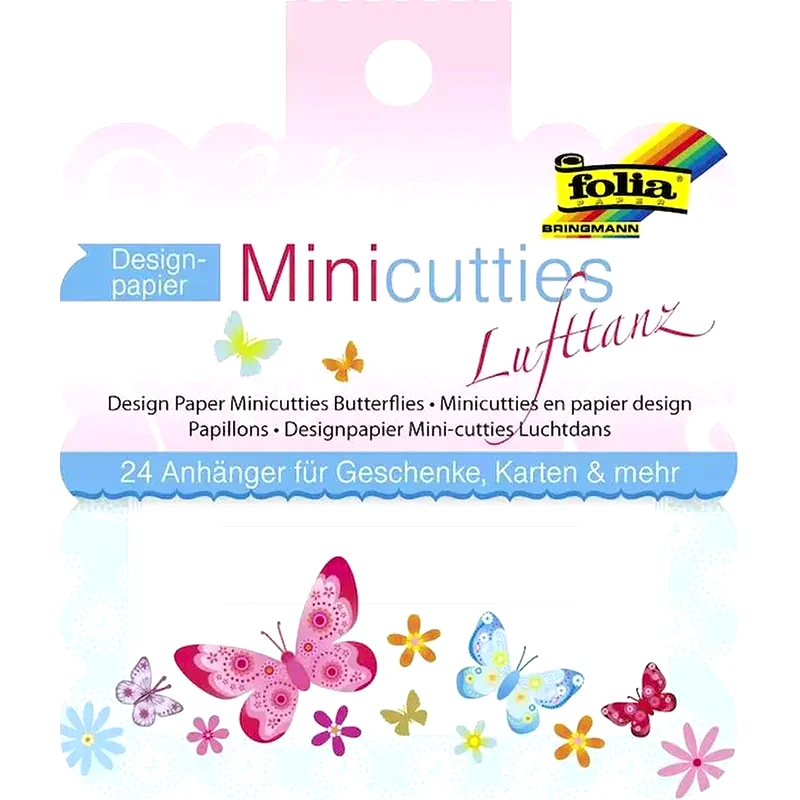 FOLIA Mini-cutties Διακοσμητικά Χαρτιά Με Οπή - Πεταλούδες