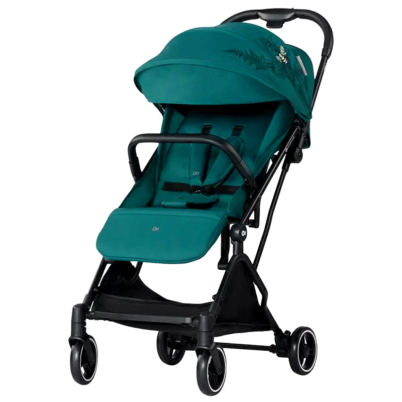 Παιδικό Καρότσι KinderKraft Indy 2 Nature Vibes Μπαστούνι από Συνδυασμό Υλικών 6kg - Πράσινο