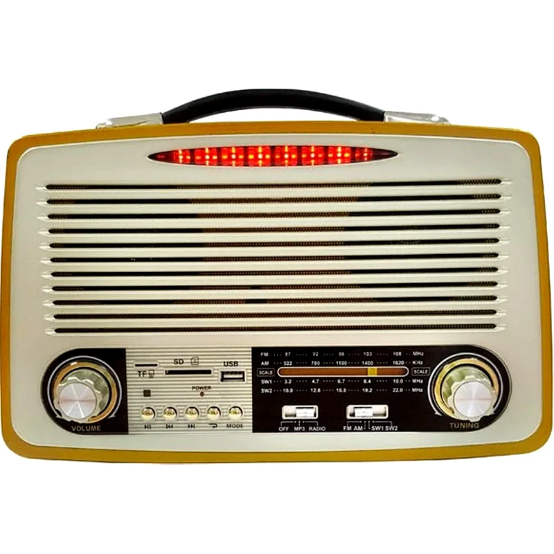KEMEI Φορητό Radio Kemai Md1700u Retro - Καφέ