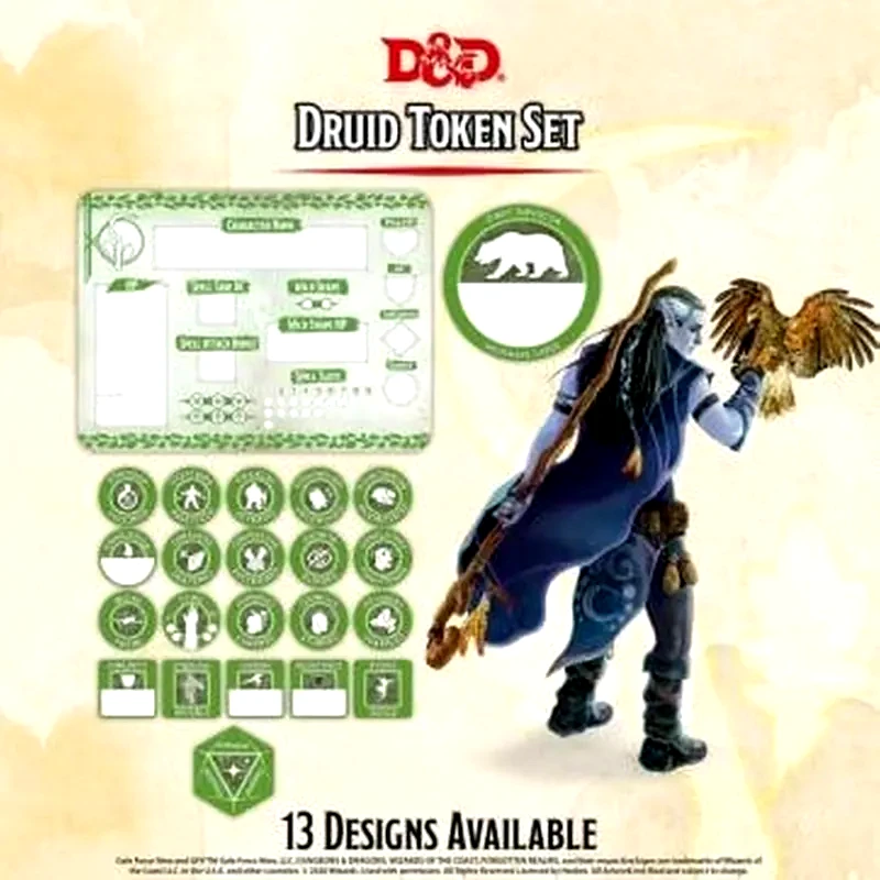 Dungeons And Dragons 5th Edition - Druid Token Set φωτογραφία