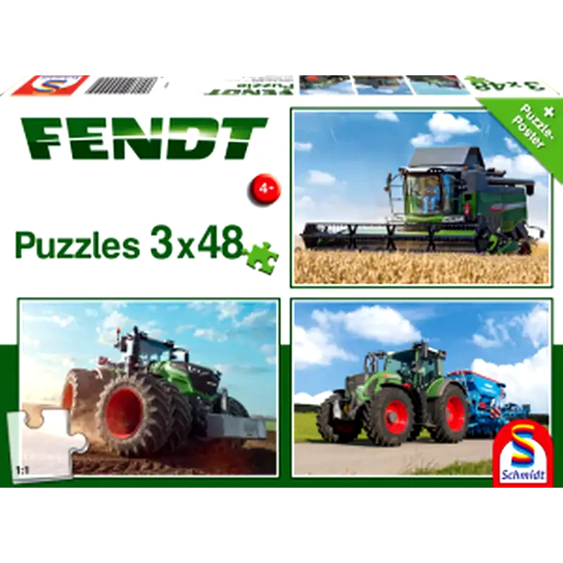 SCHMIDT SPIELE Παζλ Schmidt 56221 Fendt 3x48 Pcs (144 Κομμάτια)