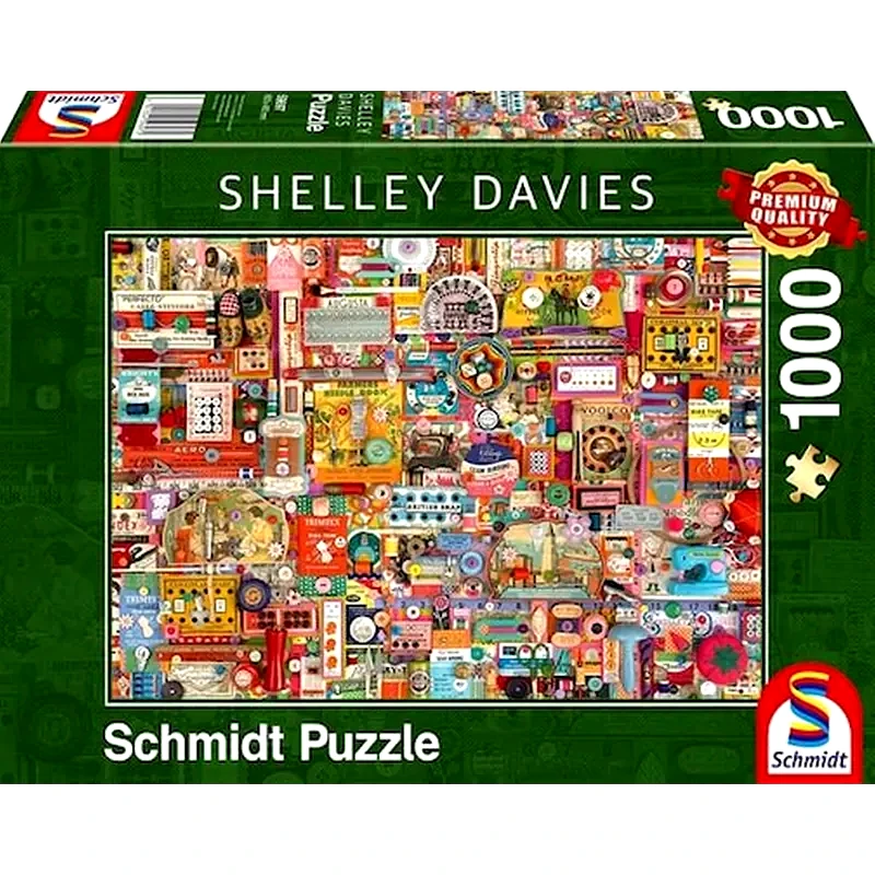 SCHMIDT SPIELE Παζλ Schmidt Spiele 59697 Shelley Davies: vintage Handmade Items (1000 Κομμάτια)