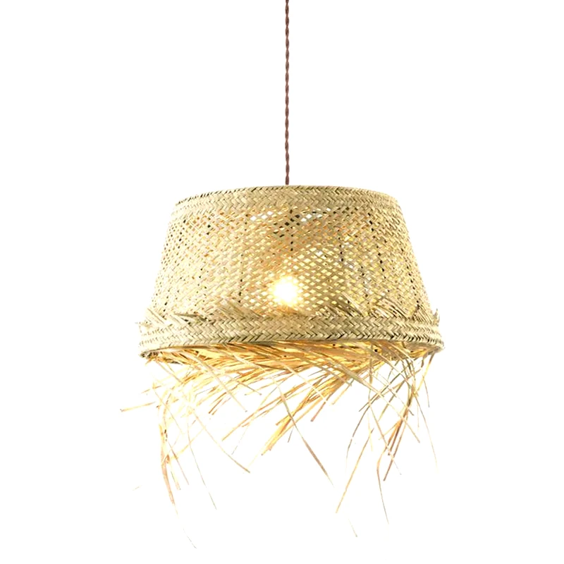 ACA DECOR Φωτιστικό Οροφής Μονόφωτο Aca Decor Andros Od94891pg Ψάθινο - Φυσικό