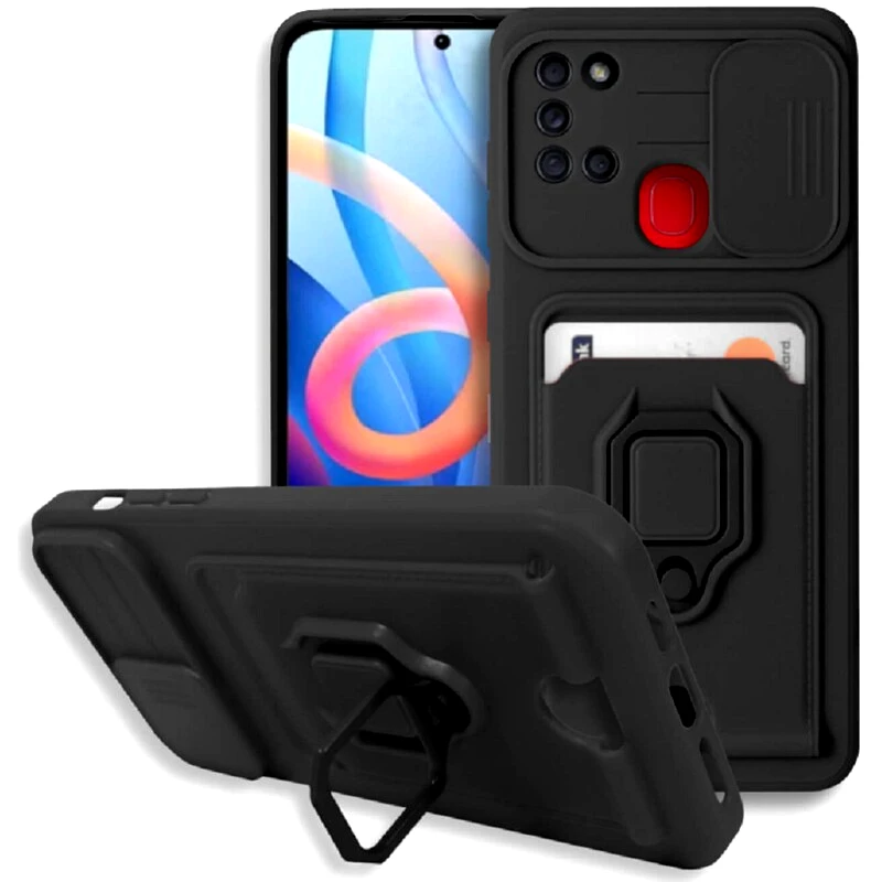 BODYCELL Θήκη Samsung Galaxy A21s - Bodycell Multifunction - Μαύρο