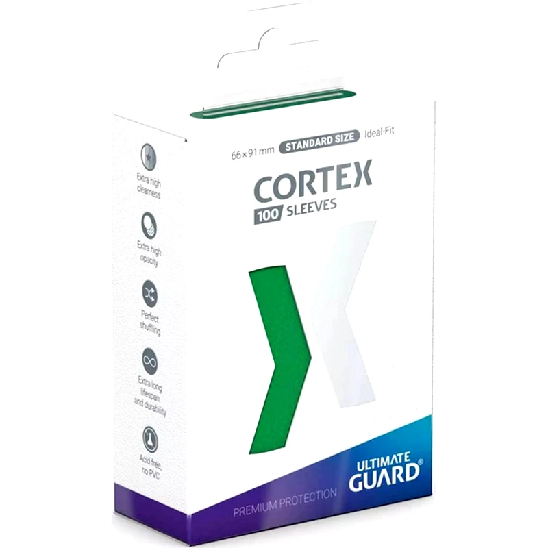 ULTIMATE GUARD Ultimate Guard Cortex Sleeves Standard Size Green (100 Sleeves)