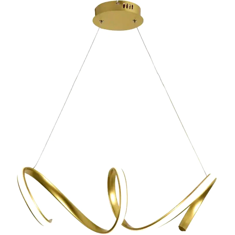 ACA DECOR Φωτιστικό Οροφής Aca Decor Cleo LED 3000K Αλουμίνιο 22x24cm - Χρυσό