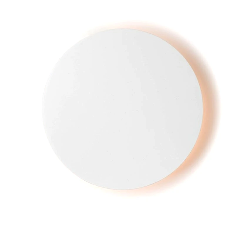 ACA DECOR Απλίκα Τοίχου Led Aca Eclipse Zm1705ledww Ξύλινη 14x3.8x14 cm - Λευκή