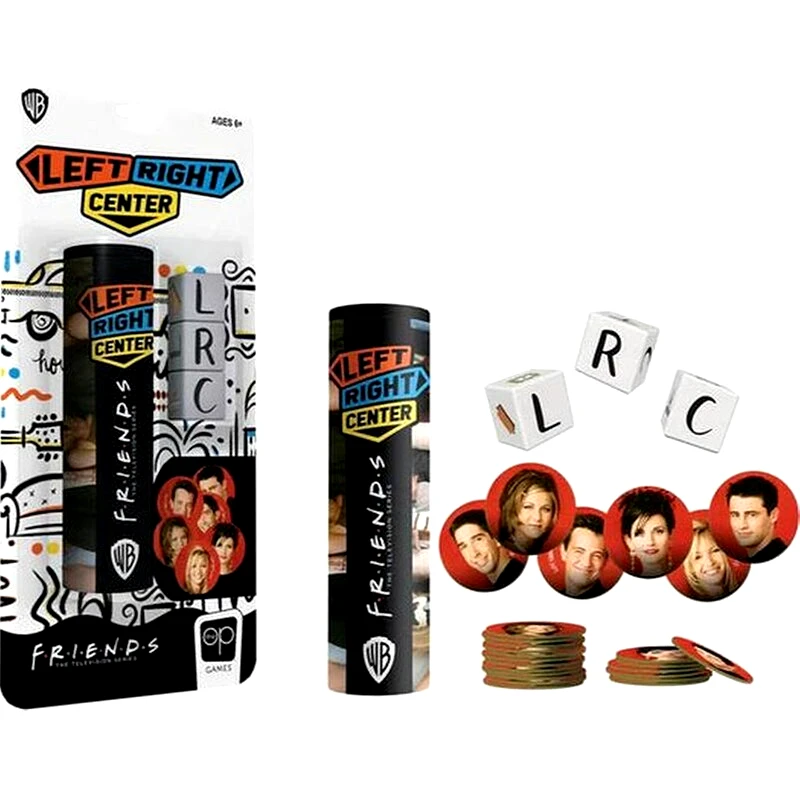 USAOPOLY Friends Dice Game Left Right Center Παιχνίδι Με Ζάρια
