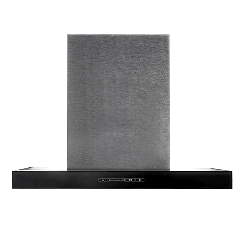 DAVOLINE DAVOLINE TATE 090 IX-BL 90 cm Μαύρο/Inox Απορροφητήρας Καμινάδα - Τζάκι