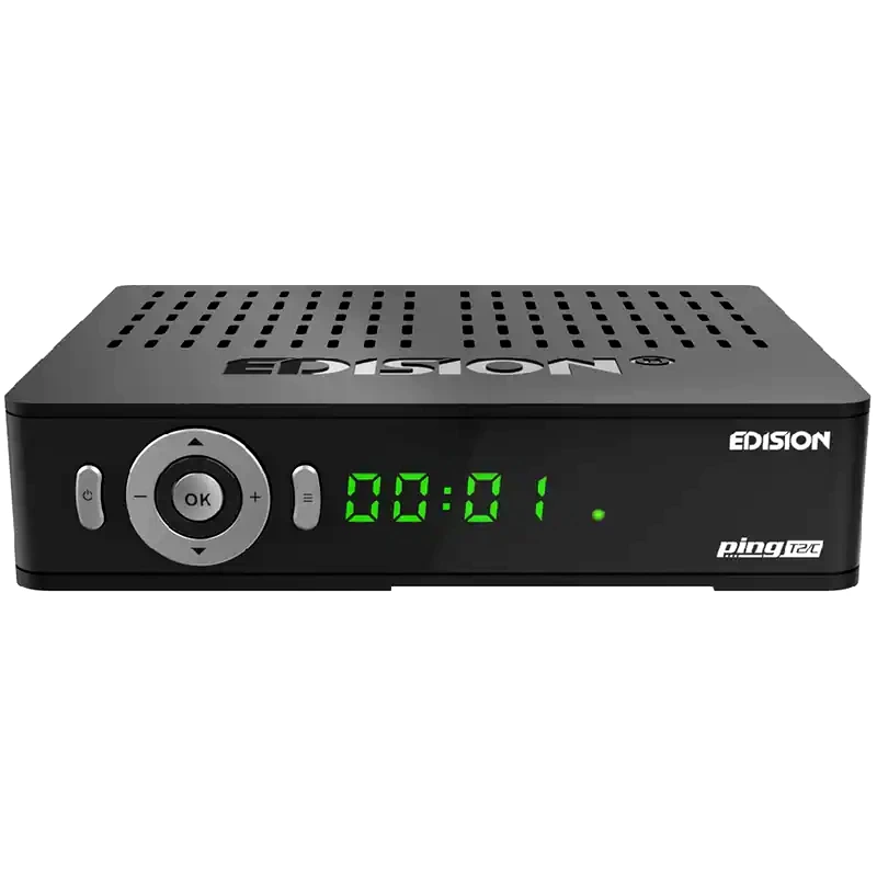 EDISION Ψηφιακός Δέκτης Edision Ping T2/C - Μαύρο