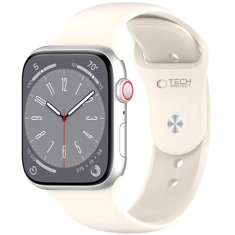 TECH-PROTECT Λουράκι Apple Watch Se/10/9/8/7/6/5/4 (42/41/40mm) - Tech-protect Silicone Σιλικόνης - Starlight (5906302310159)