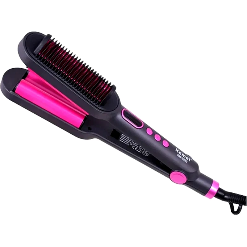 KEMEI Ψαλίδι Βούρτσα Μαλλιών Kemei Multistyler KM-2263 Μαύρο/Φούξια