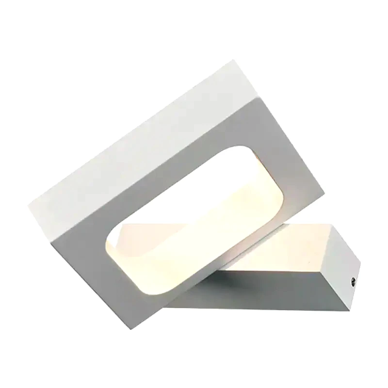ACA DECOR Απλίκα Τοίχου Led Aca από Αλουμίνιο 13x14.55x3 cm - Λευκή