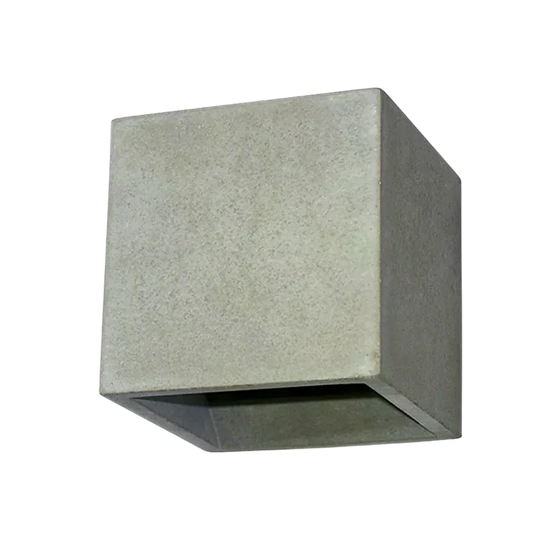 ACA DECOR Απλίκα Τοίχου Aca Block Gc85141w Τσιμεντένια 12x12x12 cm - Γκρι