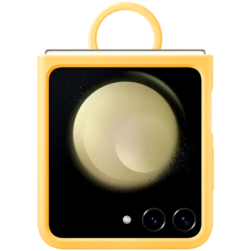 SAMSUNG Θήκη Samsung Galaxy Z Flip5 - Samsung Silicon Case with Ring - Apricot