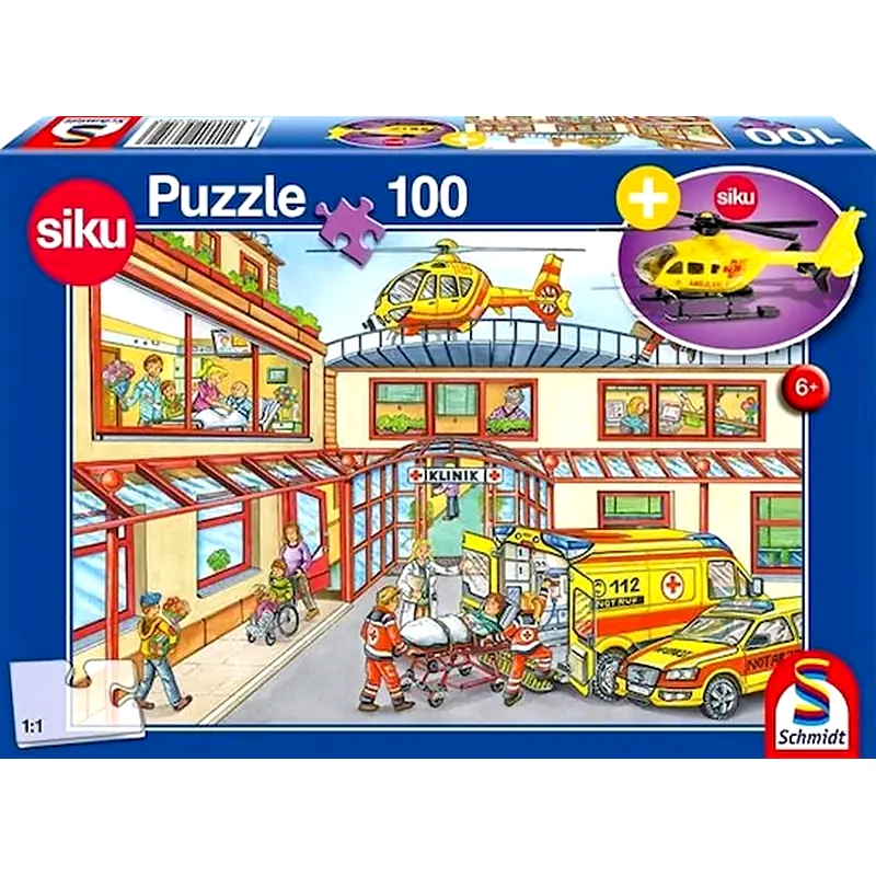 Παζλ Schmidt Spiele 56352 Emergency Childrens With Siku Helicopter, Colourful (100 Κομμάτια) φωτογραφία