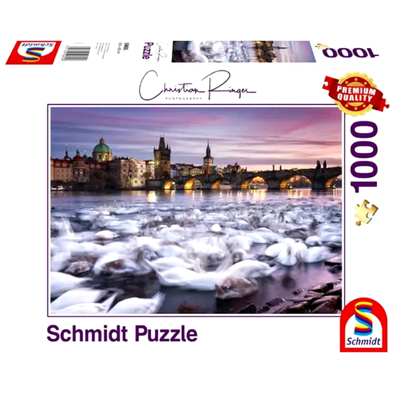 SCHMIDT SPIELE Παζλ Schmidt 59695 Prague - Swans (1000 Κομμάτια)