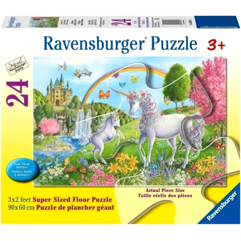 RAVENSBURGER Παιδικό Παζλ Δαπέδου Ravensburger Μονόκεροι (24 Κομμάτια)