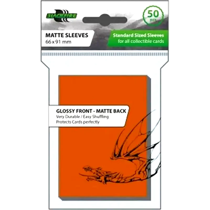 BLACKFIRE Blackfire Standard Card Sleeves Orange (50 Sleeves)
