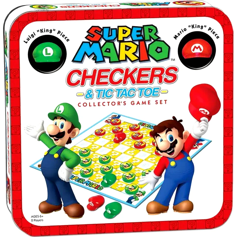 USAOPOLY Super Mario Checkers Tic Tac Toe Επιτραπέζιο (USAopoly)