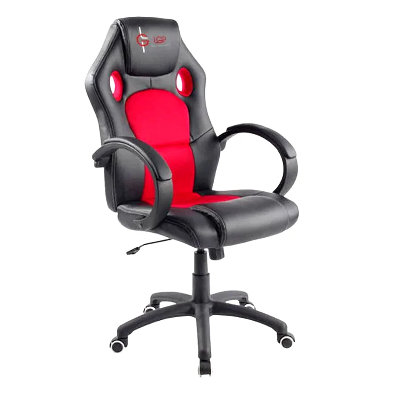 LGP Καρέκλα Gaming Lamtech LGP Kronos από Τεχνητό Δέρμα - Μαύρη/Κόκκινη