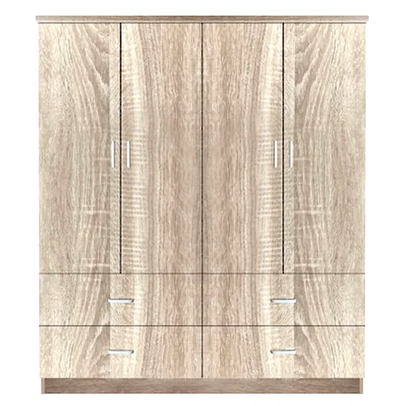 ESMARKET Ντουλάπα Amazon Lily Φυσικό Χρώμα 160x50x180cm