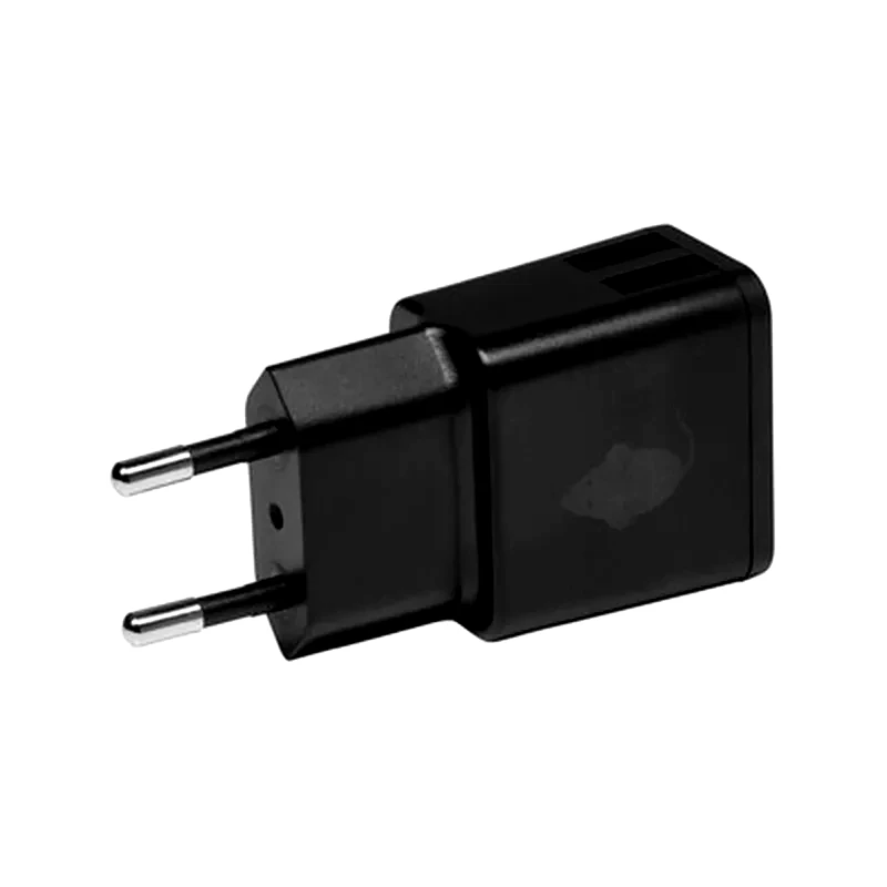 GREEN MOUSE Φορτιστής Πρίζας Green Mouse 2x USB 19W - Black