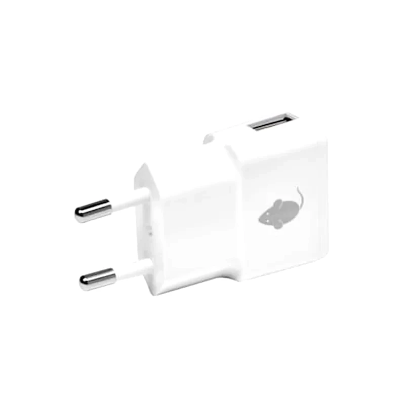 GREEN MOUSE Φορτιστής Πρίζας Green Mouse USB 1A 5W - White