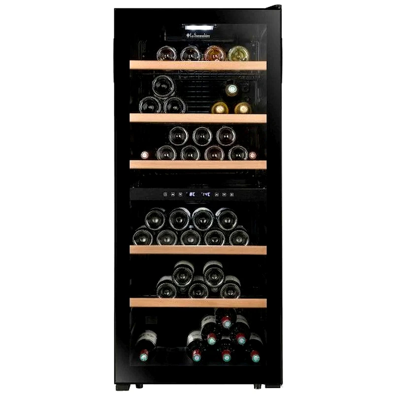 LA SOMMELIERE LA SOMMELIERE LS102DZBLACK για 102 Μπουκάλια Μαύρο Συντηρητής Κρασιών
