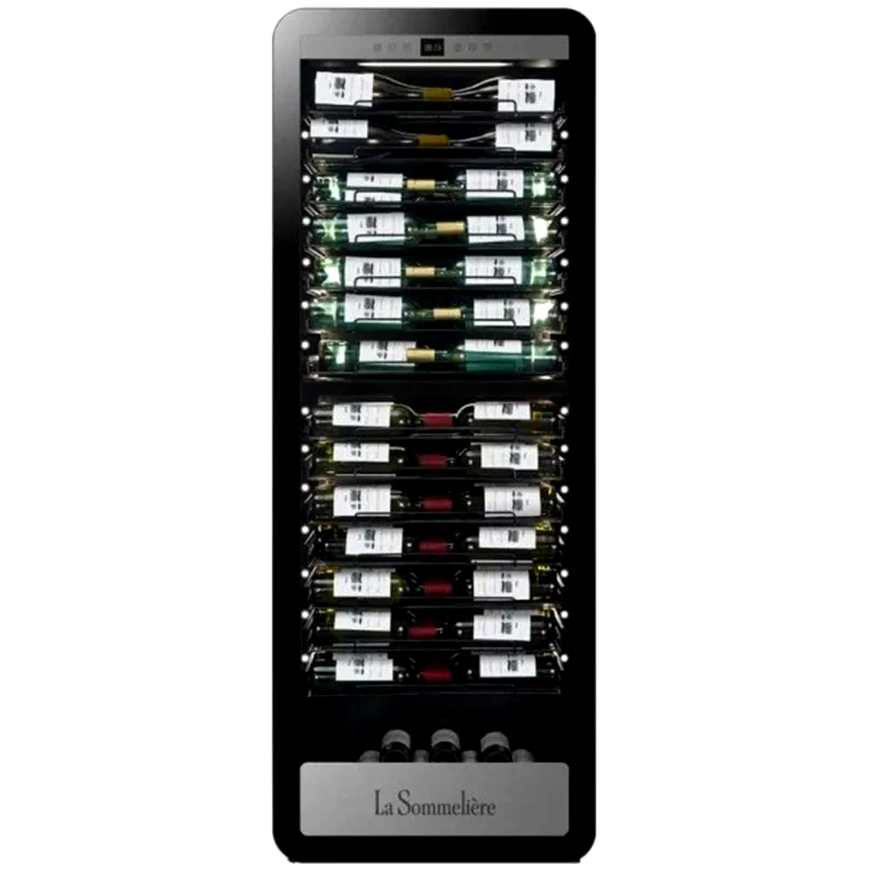 LA SOMMELIERE APOGEE185DZPRO για 184 Μπουκάλια Μαύρο Συντηρητής Κρασιών φωτογραφία