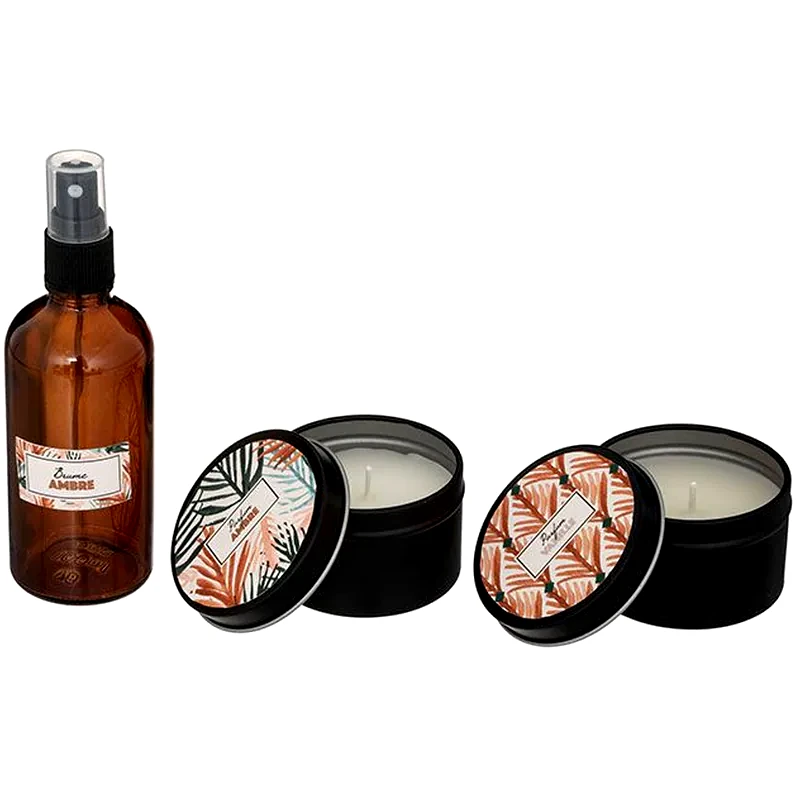 SPITISHOP Σετ Αρωματικών Χώρου Sptishop A-s Alicante Amber 187615b 3 Τμχ - Βανίλια