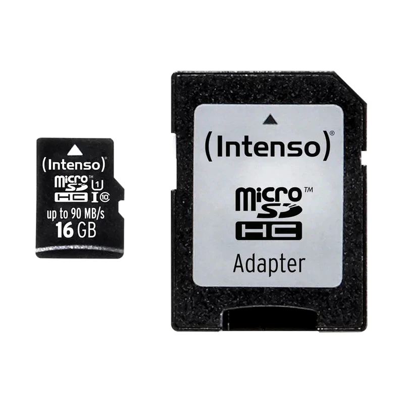 INTENSO Κάρτα μνήμης microSDHC 16GB Class 10 SD Adapter - Intenso 3433470