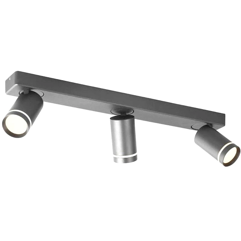 ACA DECOR Σποτ Τρίφωτο Aca Divino Ra3633sgy από Αλουμίνιο - Γκρι