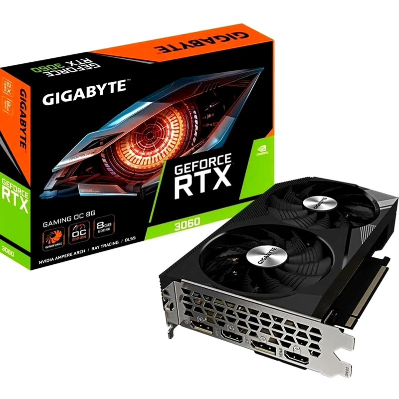 GIGABYTE Κάρτα Γραφικών Gigabyte GeForce RTX 3060 Gaming 8GB GDDR6