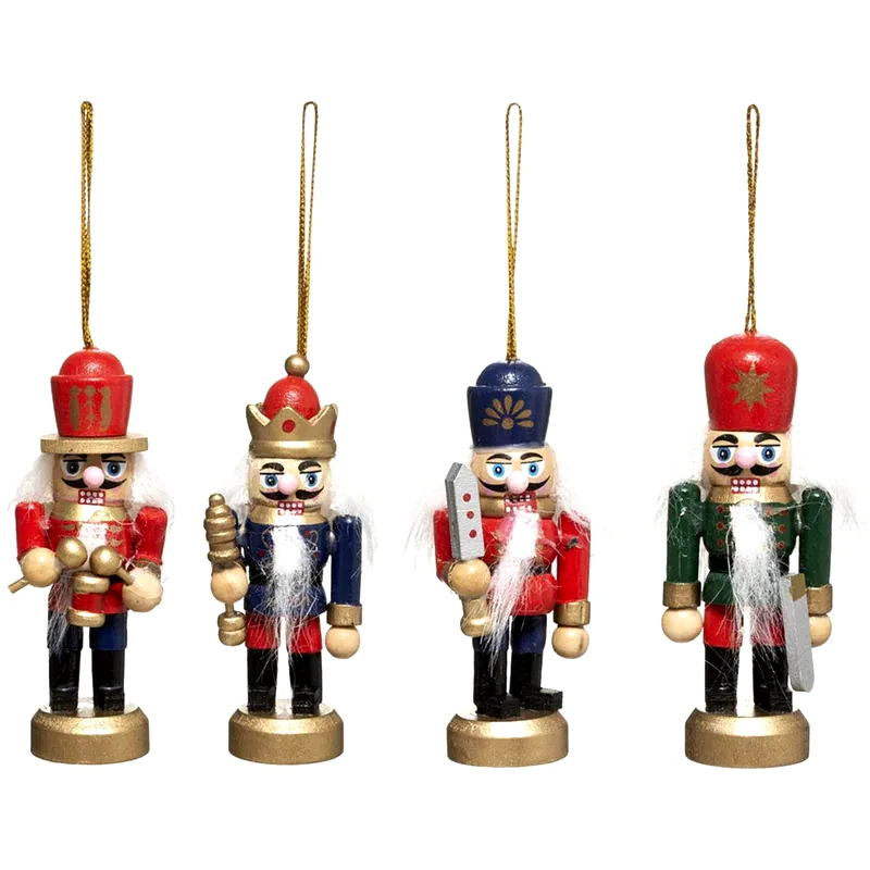 SPITISHOP Χριστουγεννιάτικα Στολίδια (σετ 4τμχ) A-s Nutcracker 170036