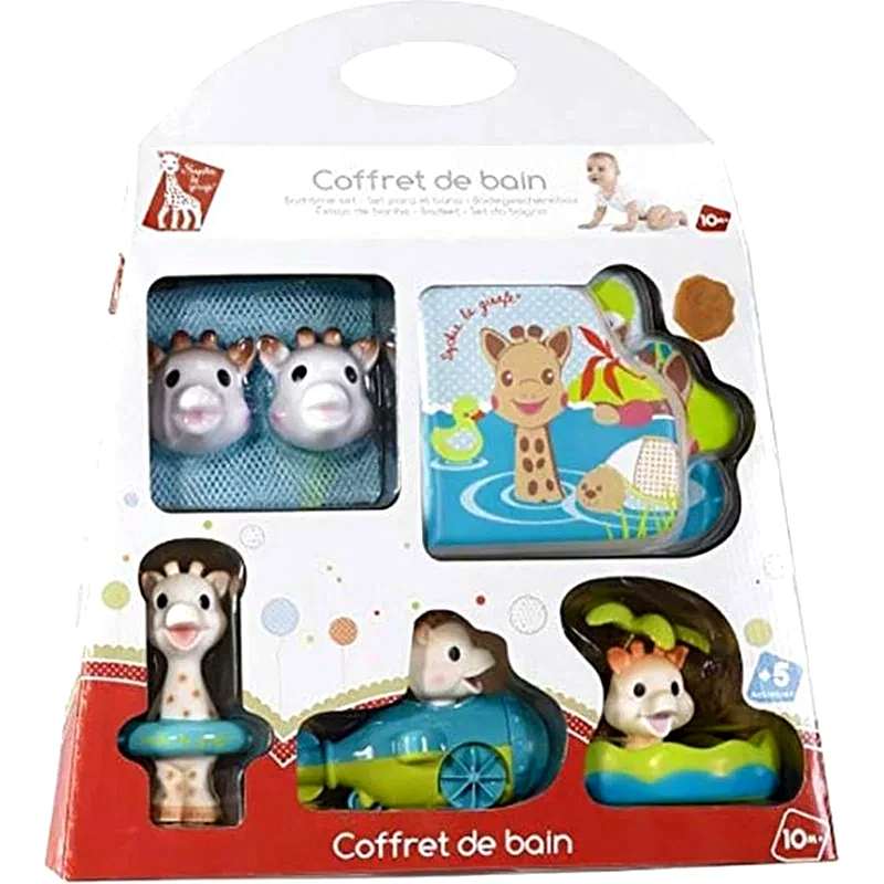 SOPHIE THE GIRAFFE Σετ Παιχνίδια Μπάνιου Με Βιβλίο Δίχτυ Sophie The Giraffe 516336