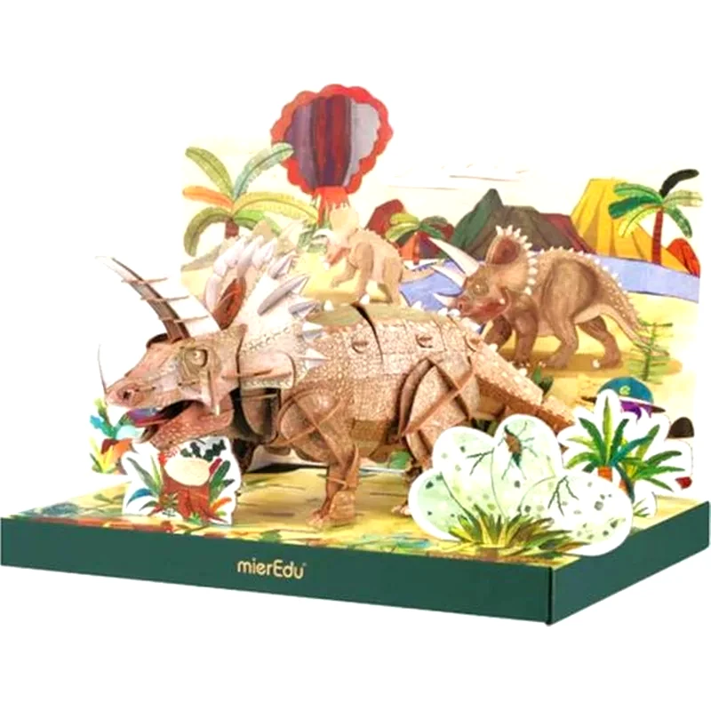 MIEREDU 3D Παζλ Mieredu Triceratops - (191 Κομμάτια)