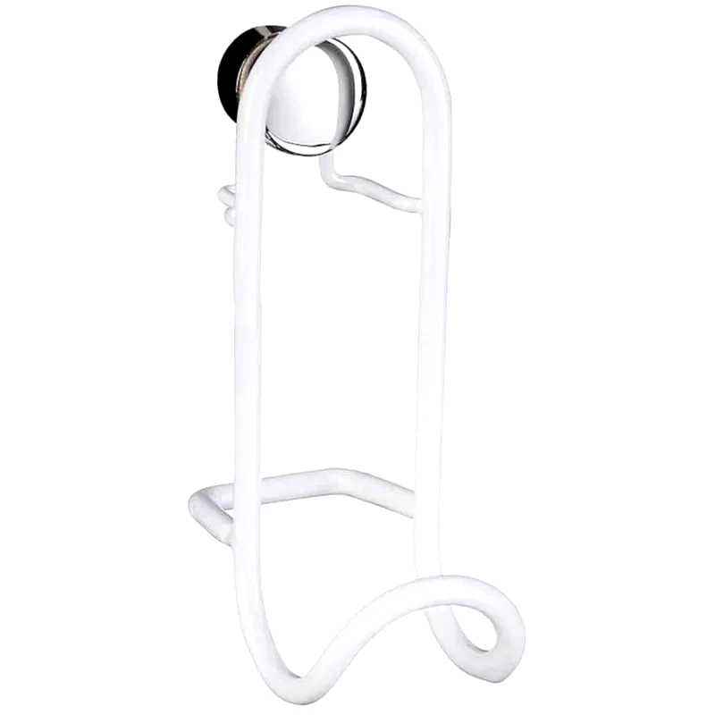 WENKO Κρεμαστράκια Τοίχου Wenko Classic Plus Μεταλλικά 2Τμχ 5.5x9.5cm - Λευκό/Ασημί