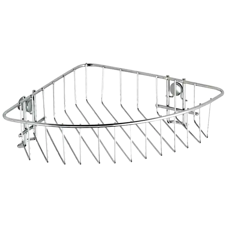 WENKO Ράφι Μπάνιου Wenko Μεταλλικό 26.5x19.5x6cm - Ασημί