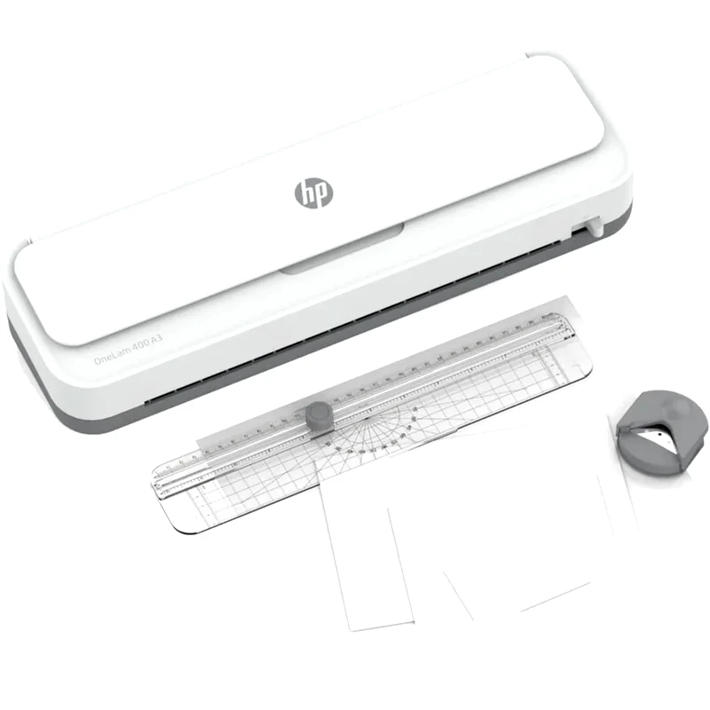 HP Πλαστικοποιητής γραφείου HP OneLam 400 A3 – 3161 για A3 και χάρακας κοπής