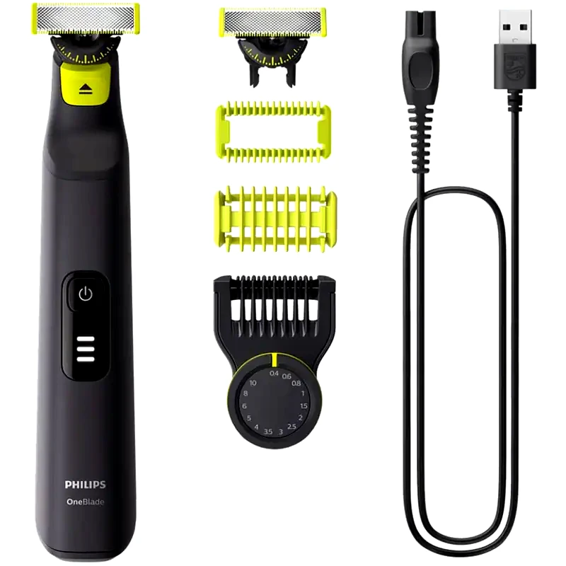 PHILIPS PHILIPS OneBlade Pro 360 QP6542/15 Ξυριστική Μηχανή Επαναφορτιζόμενη Μαύρο
