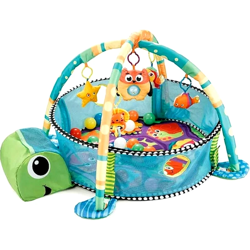 Γυμναστηριο Χαλακι Πισινα Με Διχτυ 3in1 Cangaroo Playmat Sea Turtle