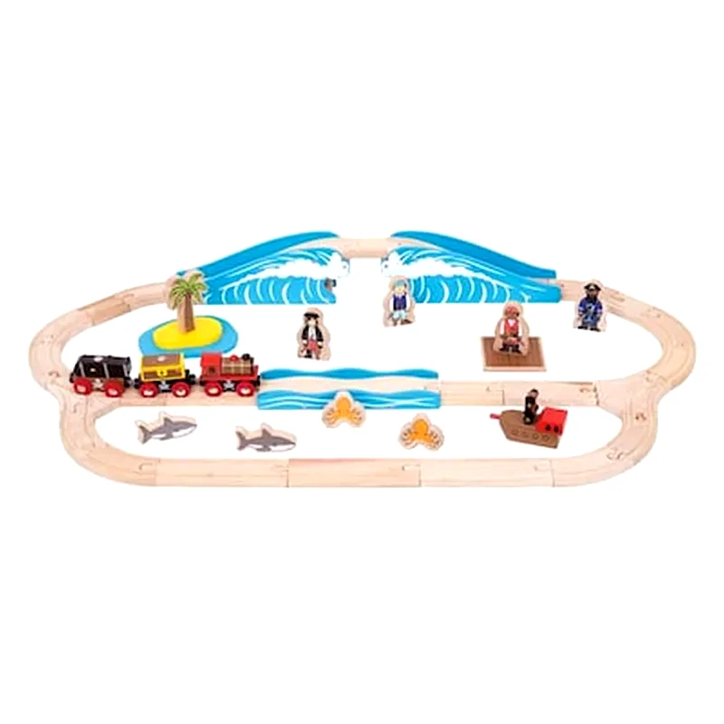 BIGJIGS Bigjigs Σετ Πειρατικο Τρενο Bjt038