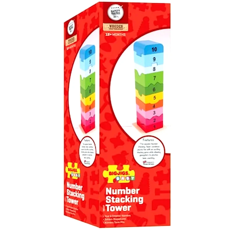 BIGJIGS Bigjigs Πυργος Αριθμησης 1-10 Bb107