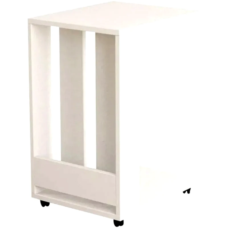 SHALLY DOGAN Βοηθητικό Τροχήλατο Τραπεζάκι Shally Dogan από Mdf 02815277 37.5x45x60 cm - Λευκό
