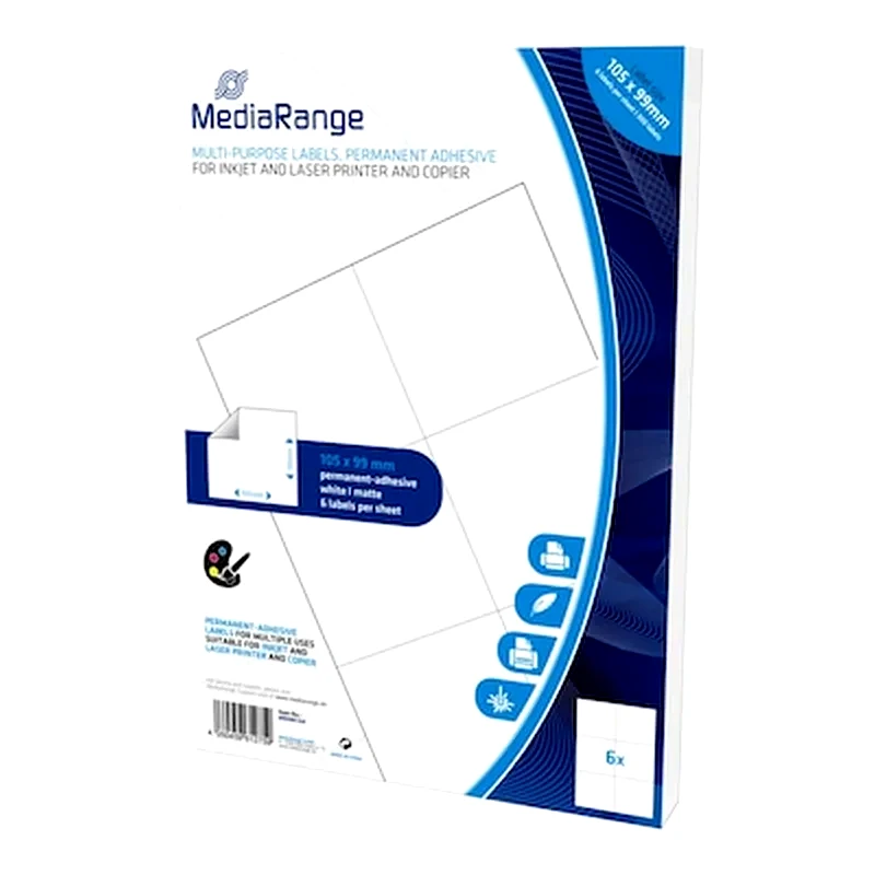 MEDIARANGE Mediarange Ετικέτες Πολλαπλών Χρήσεων 105x99mm 300 φύλλα