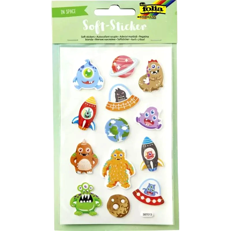 FOLIA Σετ 25 Αυτοκόλλητα Soft-stickers Στο Διαστημα