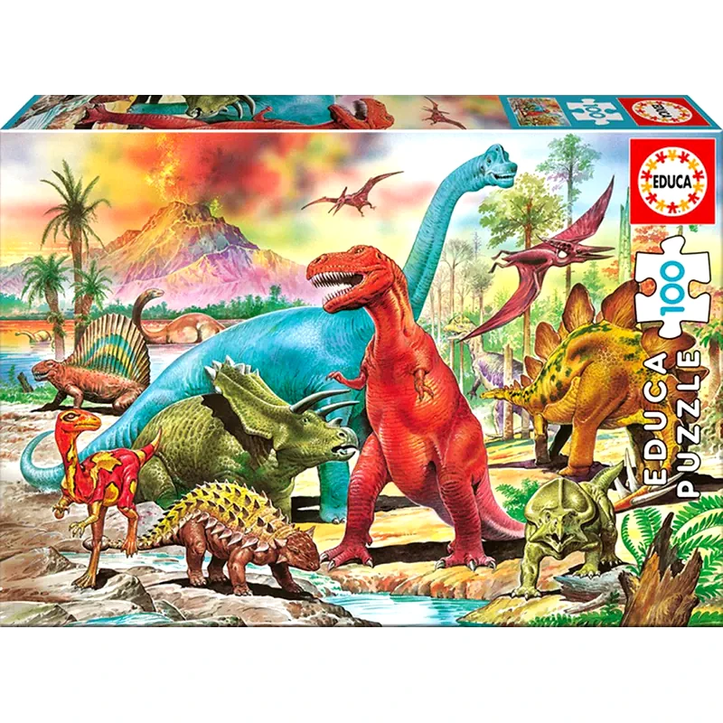 EDUCA Puzzle Dinosaurs 100pcs (13179) Educa