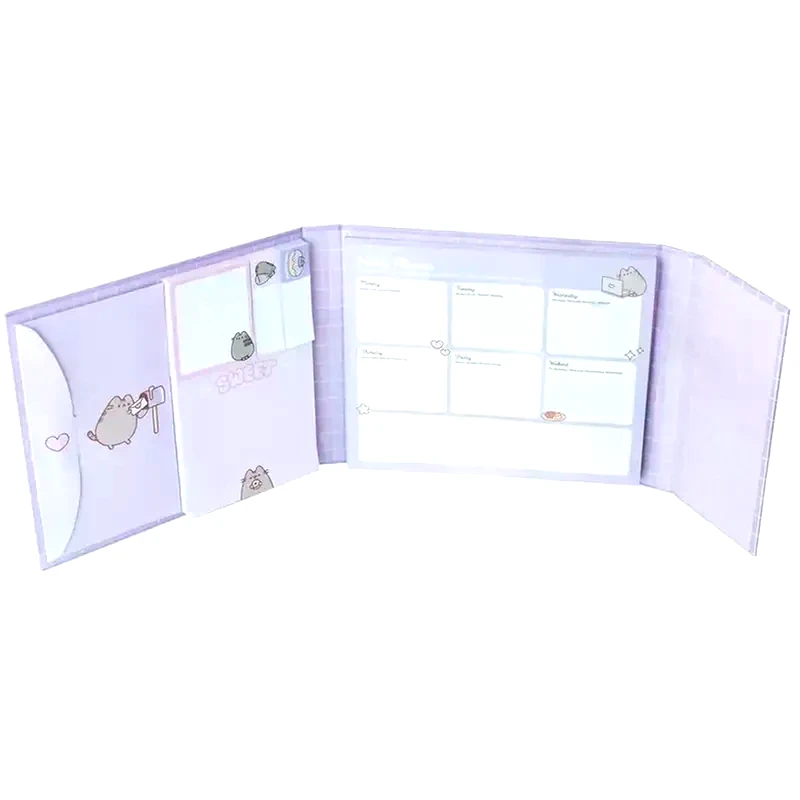 ERIK Εβδομαδιαίο Πλάνο Μπλοκ Με Φύλλα 18χ15εκ Και Αυτοκόλλητες Σημειώσεις Pusheen Moments Collection